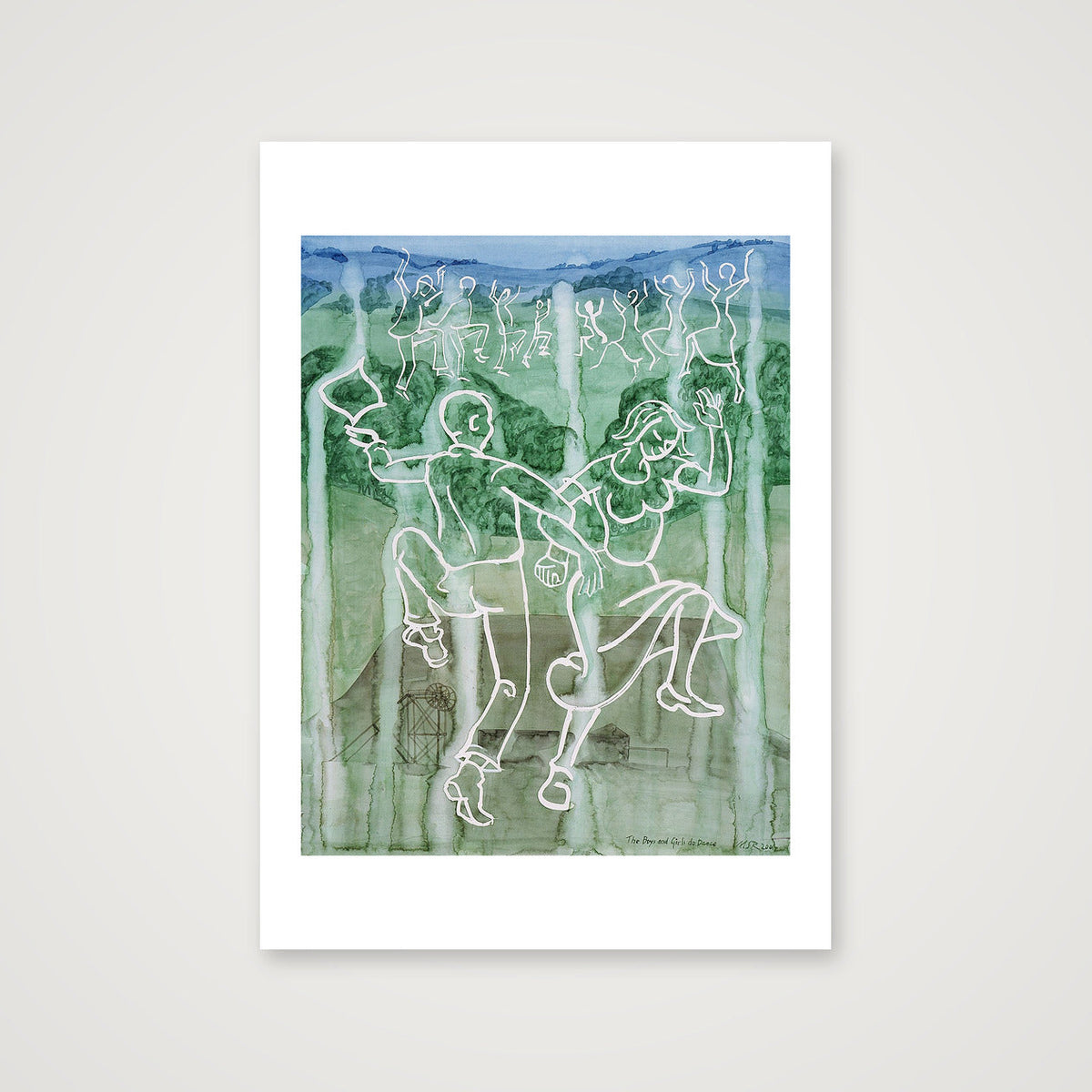 Dancing - The Boys and Girls Do Dance — A2 (42×59cm, 17×23") Print only