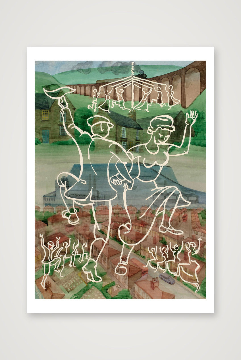 Maypole Dancing — A1 (59×84cm, 23×33") Print only