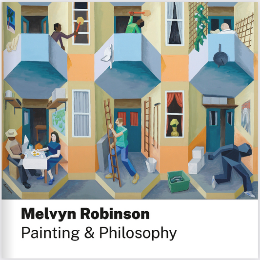 Contemporary art book Painting & Philosophy with 400+ vivid images from Melvyn Robinson’s works.