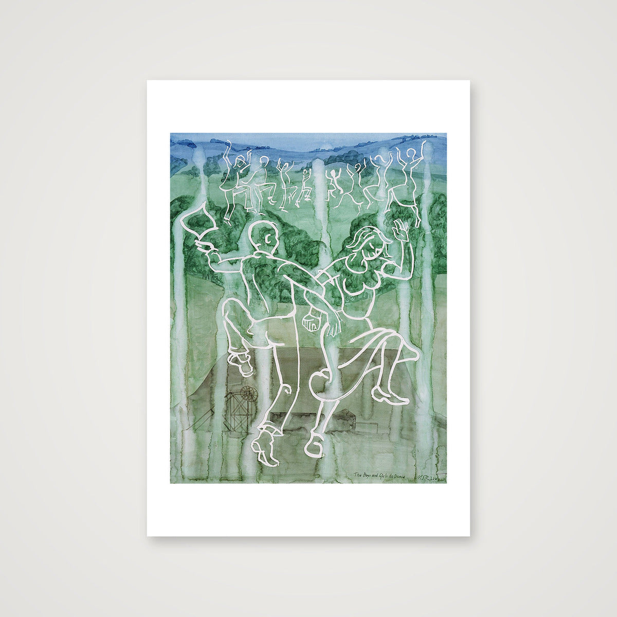 Dancing - The Boys and Girls Do Dance — A4 (21×30cm, 8×12") Print only