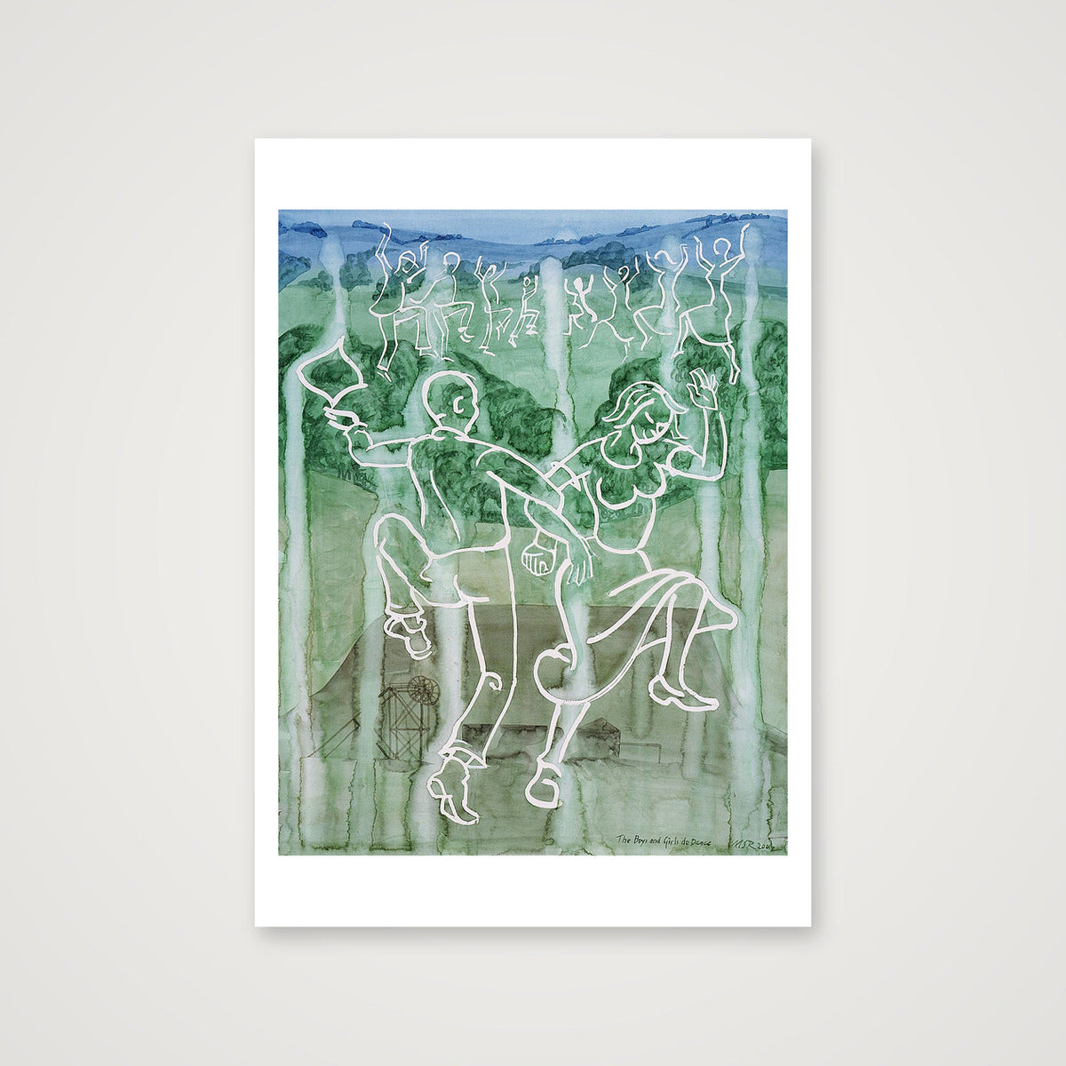 Dancing - The Boys and Girls Do Dance — A1 (59×84cm, 23×33") Print only