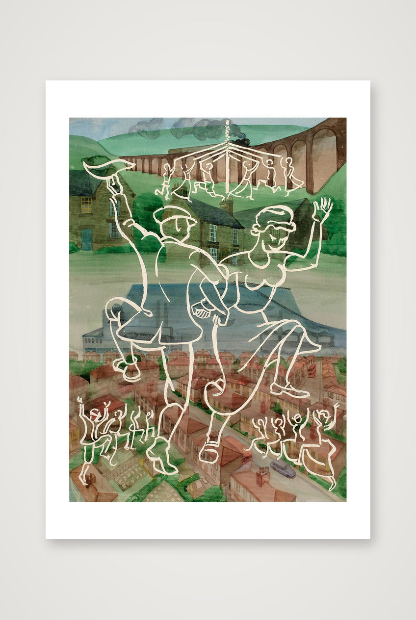 Maypole Dancing — A4 (21×30cm, 8×12") Print only
